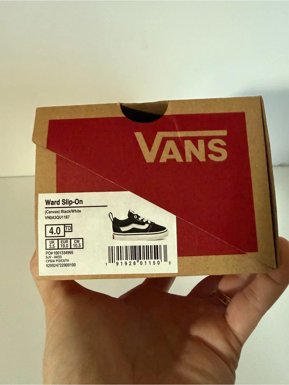 Vans Kids Black and White Low-Top Skate Sneakers